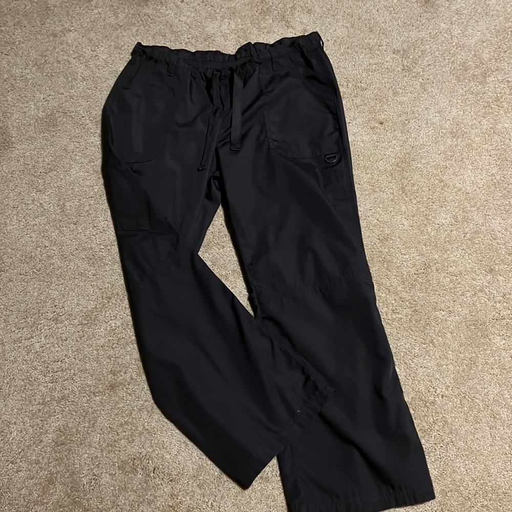 Cherokee scrub pants in charcoal gray, size medium